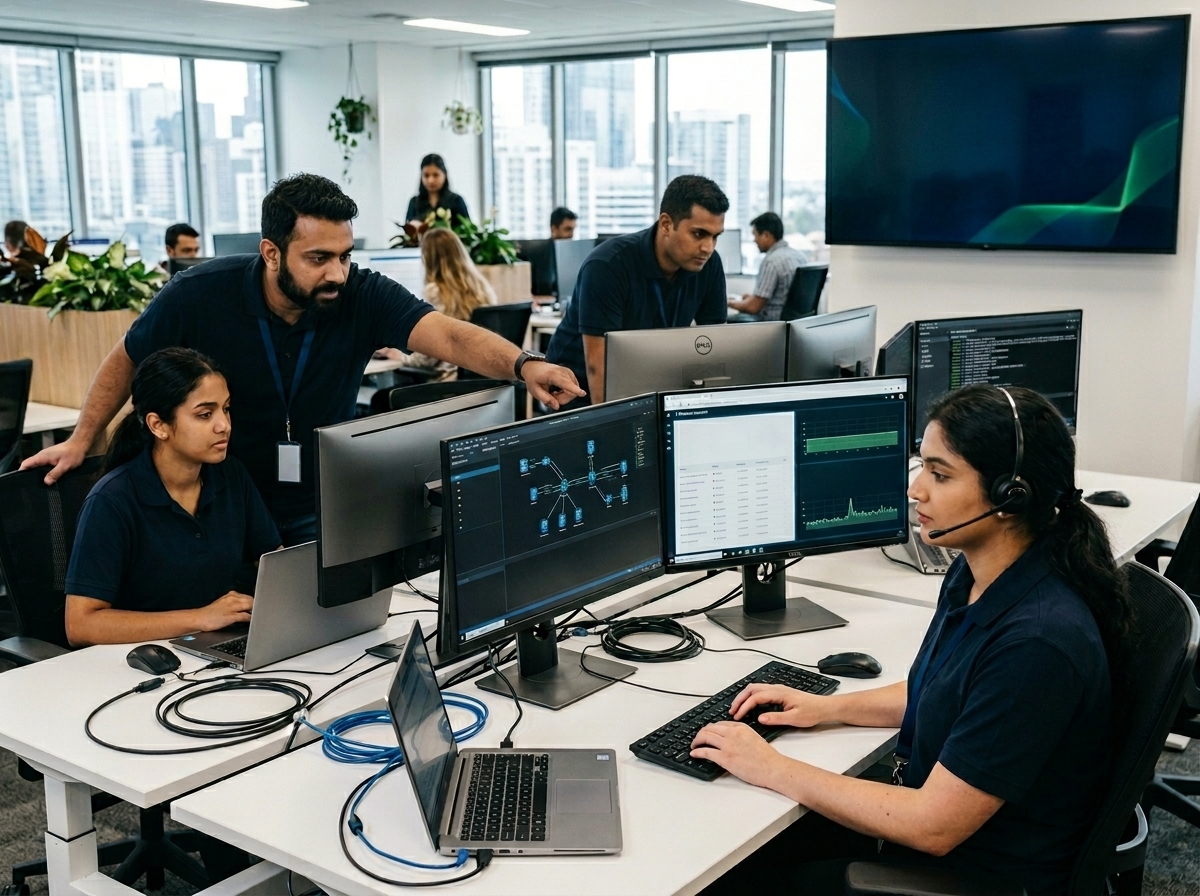 IT services dashboard and software team